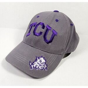 Vintage TCU Horned Frogs Hat Gray Embroidered University Captivating Headgear
